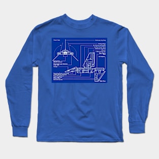 Imperial Landing Craft Blueprint Long Sleeve T-Shirt